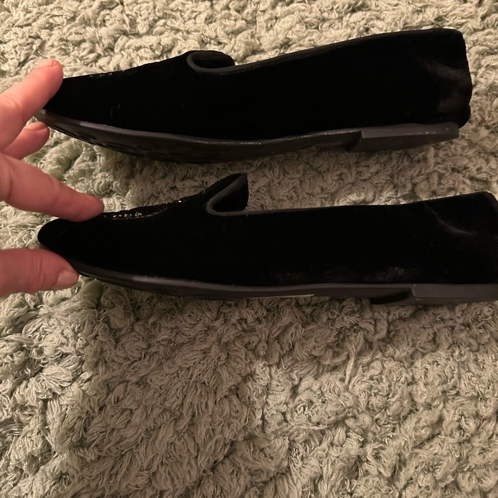 Marc by Marc Jacobs velvet owl smoking slippers loafers size 36 US 5.5 - Picture 3 of 7